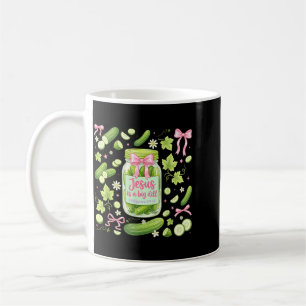 Lustige christliche Gurken und Jesus-Glaube Humor Kaffeetasse