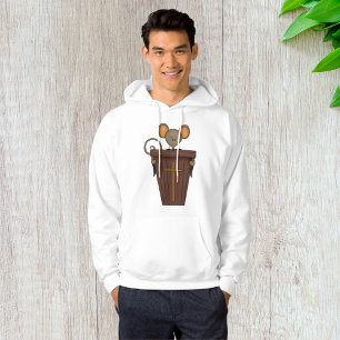 Lustige christliche Kirchenmaus-Figur Hoodie