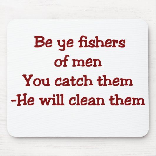 Lustige christliche Sprichwort-Mausunterlage Mousepad (Vorne)