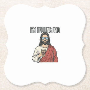 Lustige christliche Vater-Zitate Vintage Untersetzer