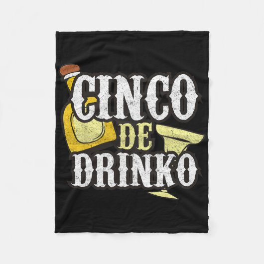 Lustige Cinco-De-Mayo-Drinking-Feier Fleecedecke (Vorderseite)