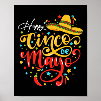 Lustige Cinco De Mayo Party Fiesta 5 De Mayo Mexik Poster