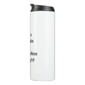 lustige Cinderella Glass Slipper Sprichwort Travel Thermosbecher (Nach rechts gedreht)