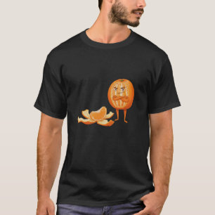 Lustige Clementine Humor Kunst Frucht Design T-Shirt