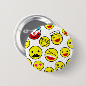 lustige Clown Emojis Button (Vorne & Hinten)