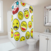 lustige Clown Emojis Duschvorhang (Beispiel)