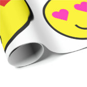 lustige Clown Emojis Geschenkpapier (Rolleneckpunkt)