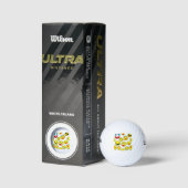 lustige Clown Emojis Golfball (Verpackungen)