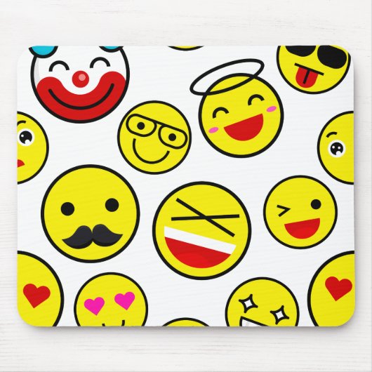lustige Clown Emojis Mousepad (Vorne)