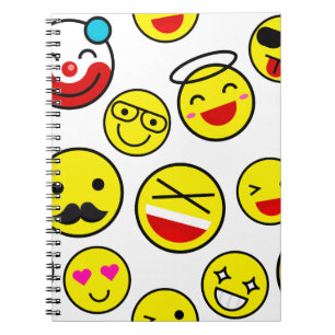 lustige Clown Emojis Notizblock
