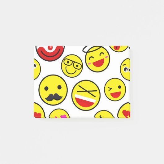 lustige Clown-Emojis Post-it Klebezettel (Vorderseite)