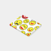 lustige Clown-Emojis Post-it Klebezettel (angewinkelt)