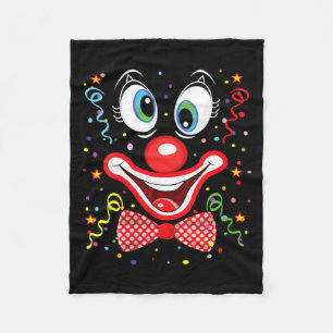 Lustige Clown-Kostüme für Kinder Karneval Damen Fleecedecke