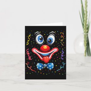 Lustige Clown-Kostüme für Kinder Karneval Damen Karte