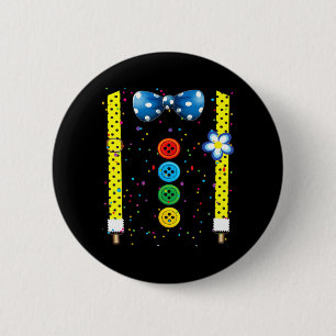 Lustige Clown-Kostüme für Kinder Karnevalskostüm Button