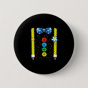 Lustige Clown-Kostüme für Kinderkarneval für Fraue Button