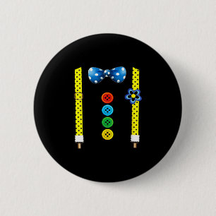 Lustige Clown-Kostüme für Kinderkarneval für Fraue Button