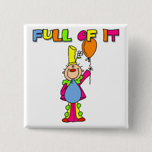 Lustige Clown-T-Shirts und Geschenke Button