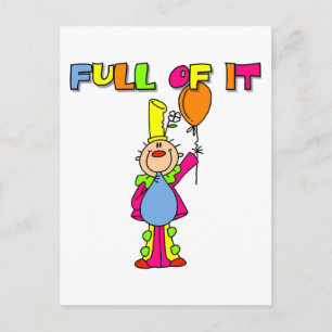 Lustige Clown-T-Shirts und Geschenke Postkarte