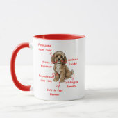 Lustige Cockapoo-Anatomie - Einzigartiges Valentin Tasse (Links)