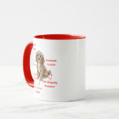 Lustige Cockapoo-Anatomie - Einzigartiges Valentin Tasse (Vorderseite Links)