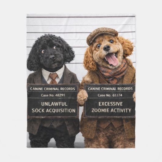 Lustige Cockapoo-Decke | Geschenk für Hundebesitze Fleecedecke (Vorderseite)