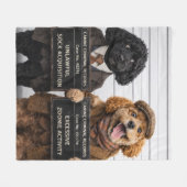 Lustige Cockapoo-Decke | Geschenk für Hundebesitze Fleecedecke (Vorderseite (Horizontal))