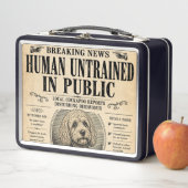Lustige Cockapoo-Zeitungs-Lunchbox als Geschenk fü Metall Brotdose (Beispiel)