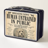 Lustige Cockapoo-Zeitungs-Lunchbox als Geschenk fü Metall Brotdose (Vorderseite)