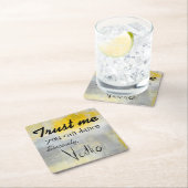 Lustige Cocktail-Papier-Untersetzer Rechteckiger Pappuntersetzer (Vor Ort)