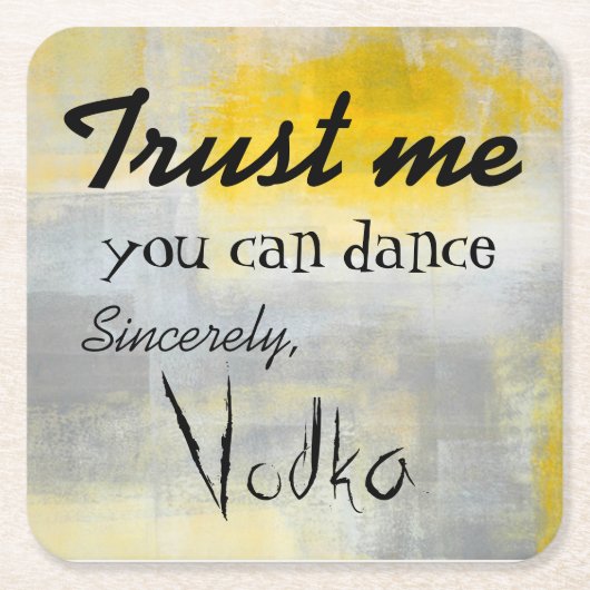 Lustige Cocktail-Papier-Untersetzer Rechteckiger Pappuntersetzer (Vorderseite)