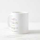 Lustige Code-Tasse für Softwareingenieure & Entwic Kaffeetasse (Vorderseite Links)