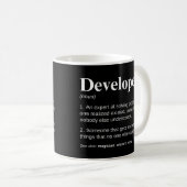 Lustige Coding-Definition für Entwickler und Progr Kaffeetasse (VorderseiteRechts)