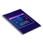 Lustige Coding-Residenz, Retro-Synthwave-Neon-Hack Notizblock (Rechte Seite)