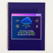 Lustige Coding-Residenz, Retro-Synthwave-Neon-Hack Planer (Vorderseite)