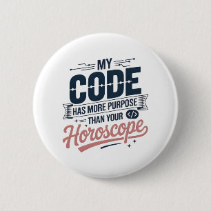 Lustige Coding-Zitat AI-Programmierer-Design Button