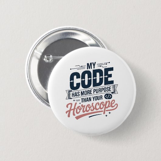 Lustige Coding-Zitat AI-Programmierer-Design Button (Vorne & Hinten)