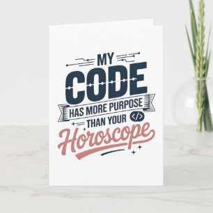 Lustige Coding-Zitat AI-Programmierer-Design Karte