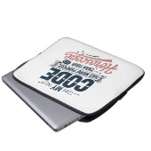Lustige Coding-Zitat AI-Programmierer-Design Laptopschutzhülle (Vorne Knopf)