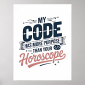 Lustige Coding-Zitat AI-Programmierer-Design Poster (Vorne)