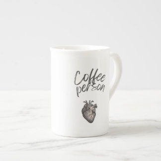 Lustige Coffee Person Typografie Porzellantasse
