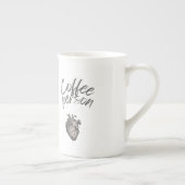 Lustige Coffee Person Typografie  Porzellantasse (Rechts)