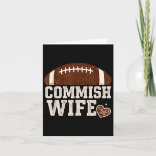 Lustige Commish-Frau Fantasy-Football Süße Liga Co Karte