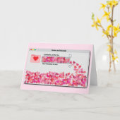 Lustige Computer-Fenster-Fortschrittsbalken-Liebe- Karte (Gelbe Blume)