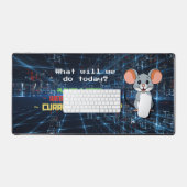 Lustige Computermaus Cybersicherheit Coding Gaming Schreibtischunterlage (Tastatur & Maus)