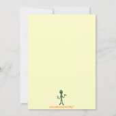 Lustige coole alien einladung (Rückseite)