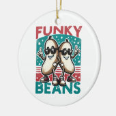 Lustige Coole Bohnen Keramik Ornament (Links)