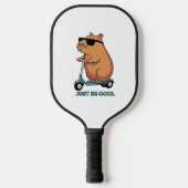 Lustige Coole Capybara Roller Vibes Pickleball Schläger (Vorderseite)