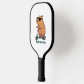Lustige Coole Capybara Roller Vibes Pickleball Schläger (Links)