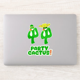 Lustige Coole Party Kaktus Set Aufkleber